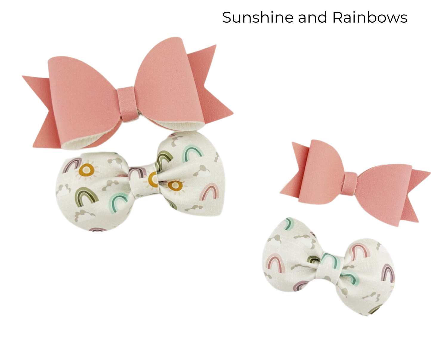 Sunshine and Rainbows  with a Pink Bow Set