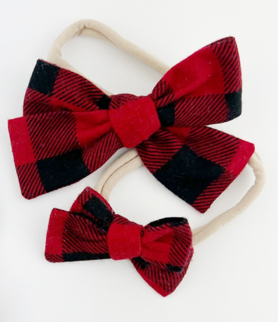 Buffalo Check Flannel Hairbow