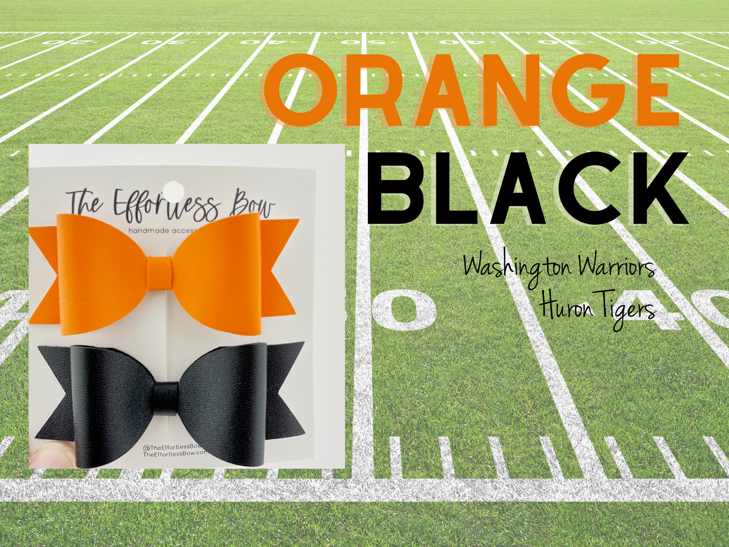 Orange & Black = Team Spirit