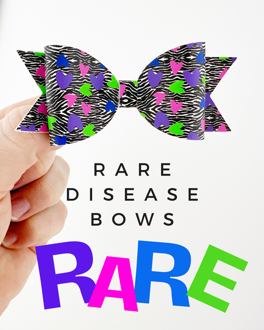 RARE Disease Awareness Bows- Help Us Give Back!