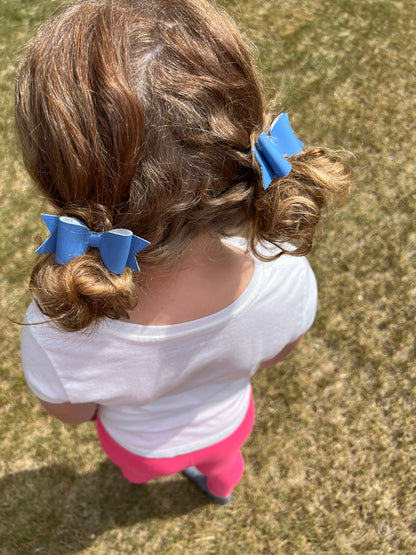 Bright Pigtail Bows- Hello Summer