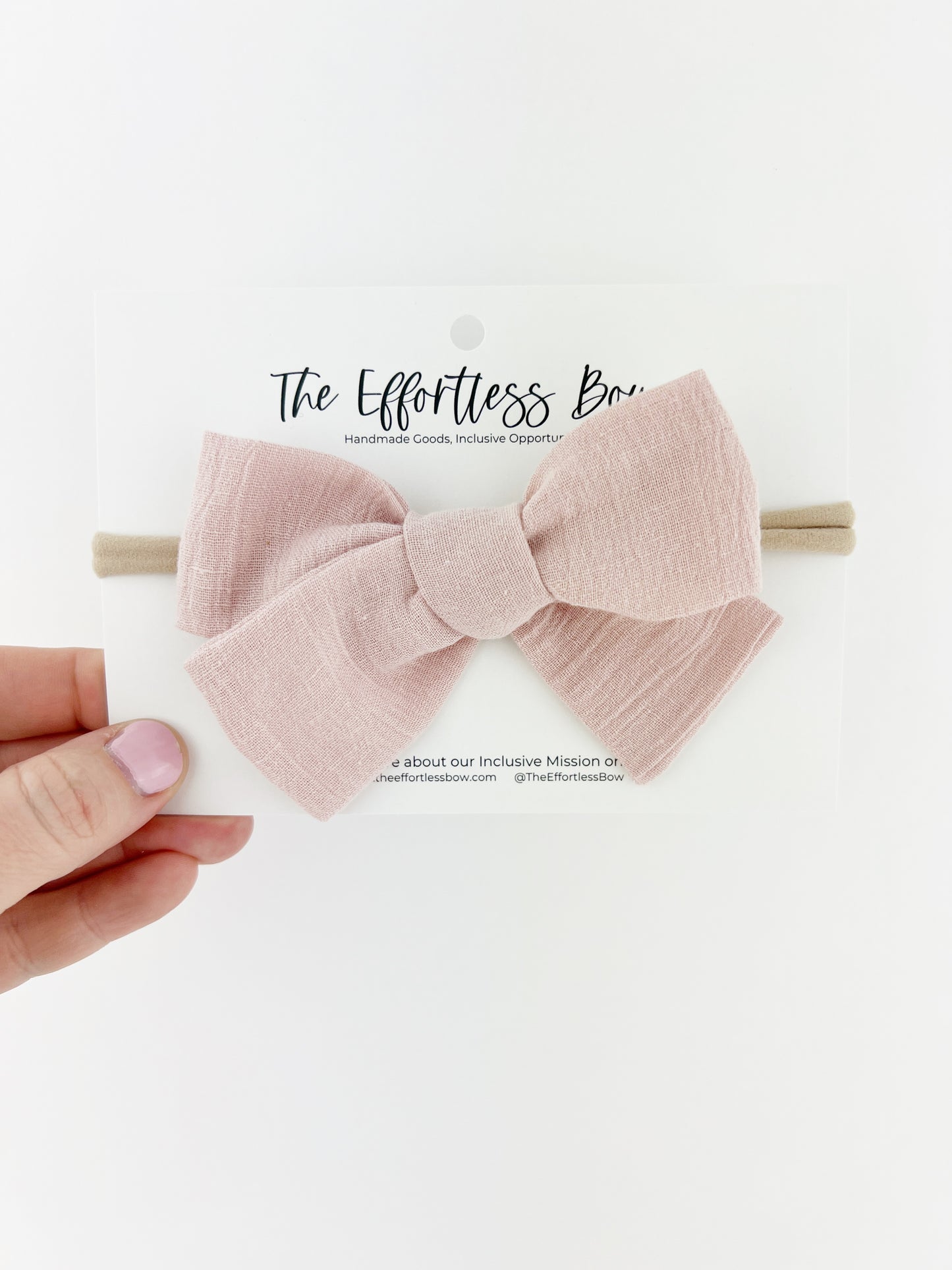 Pink Muslin Bows for baby