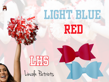 Red & Light Blue= Team Spirit