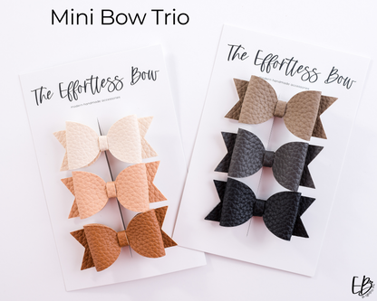 Mini Trio Neutral Bows